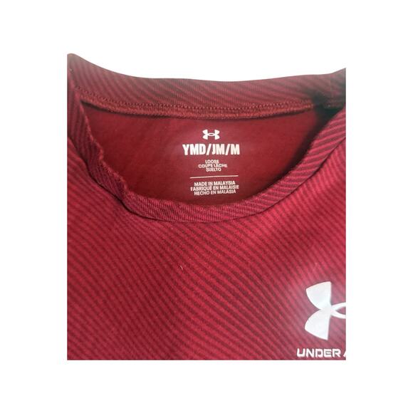 Under Armour Red Pattern Long-Sleeve Tee - Youth Medium (YMD) - Picture 3 of 3